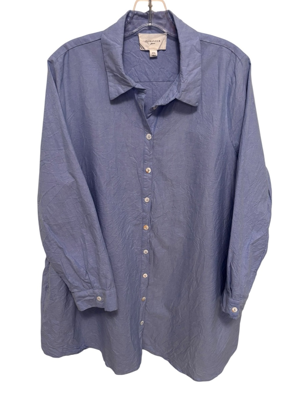 Pomander Place by Tuckernuck Oxford Shirt dress with pockets. Size XXL. - Picture 2 of 6